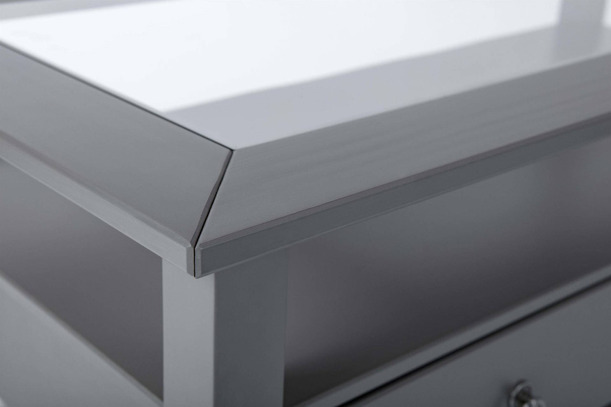 Stolik kawowy PROVENCE 7 drewniany szary