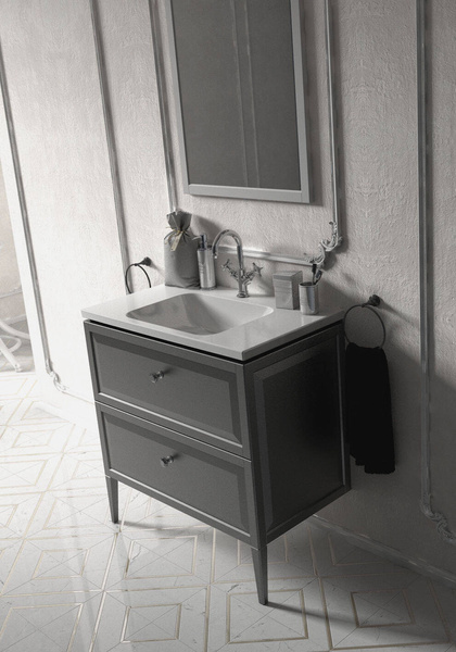 Oristo Szafka pod Umywalkę MONTEBIANCO 80 cm Czarny