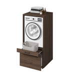 Aza - Zabudowa na Pralkę/Suszarkę 1S1P Orzech Villa