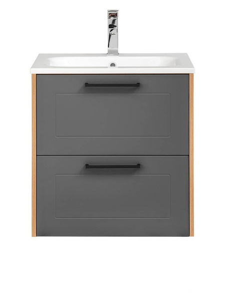 Madera Grey 820 - Szafka z umywalką 60 cm