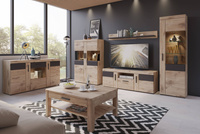 Grano GRNF01 – Komoda RTV 2D1S Dąb Viking/Szary Kosmos