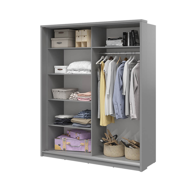 ARTI AR-25 - Szafa Przesuwna 2-drzwiowa Szara