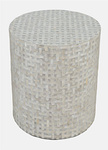 AV1730-28GB Stolik okrągły Avola Grey Basket Weave