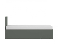 Pozzi POZZ01 – Łóżko 90x200 cm Szarozielony/Dąb Coast Evoke