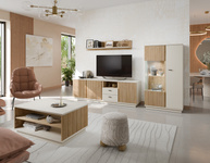 Mosano LUSF102 - Komoda RTV 3D2S Cashmere Dąb Cremona