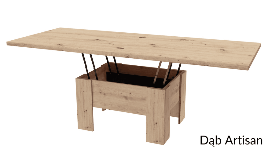 ERYK - Ławostół Ława Rozkładana Stolik Kawowy Dąb Artisan