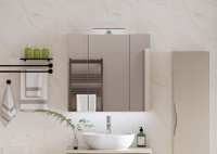 ALA - Lampa LED Nad Szafkę 30 cm Czarny 230V IP44