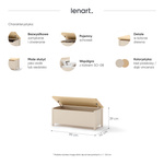 STORY SO-10 - Skrzynia 1D Beż Piaskowy Dąb Vincenza Bielona