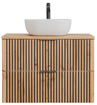 Szafka pod umywalkę 80 cm Xilo Black Wotan