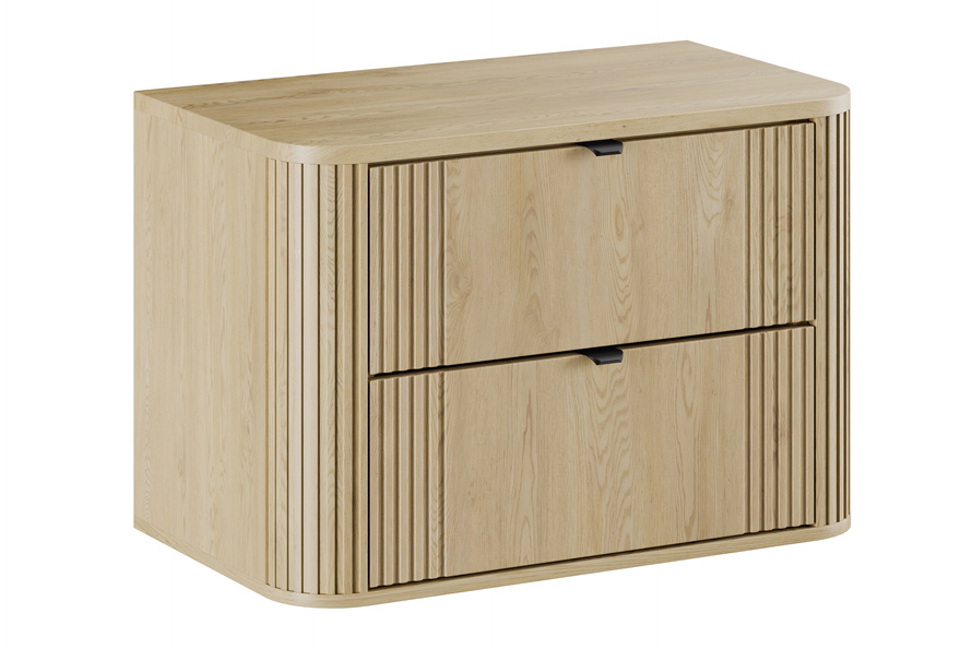 Zestaw Szafka Pod Umywalkę z Blatem 80 cm Ovalia Cremona