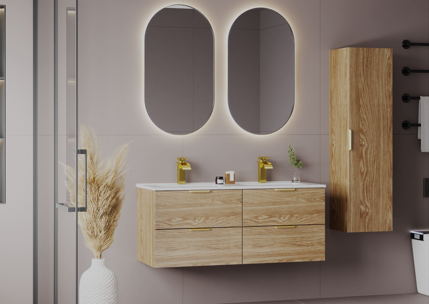 PILE-03 - Słupek Wysoki 1-drzwiowy Dąb Olejowany