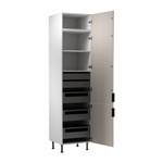 Szafka Kuchenna Dolna 2D Sorento D60T P/L AX Biały Mat Beżowy Mat