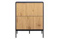 Seaford Komoda Czarna