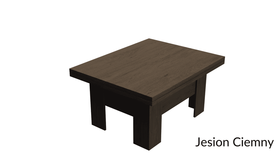 ERYK - Ławostół Ława Rozkładana Stolik Kawowy Jesion Ciemny