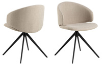 Actona Krzesło Do Jadalni Tapicerowane Ella Beżowe