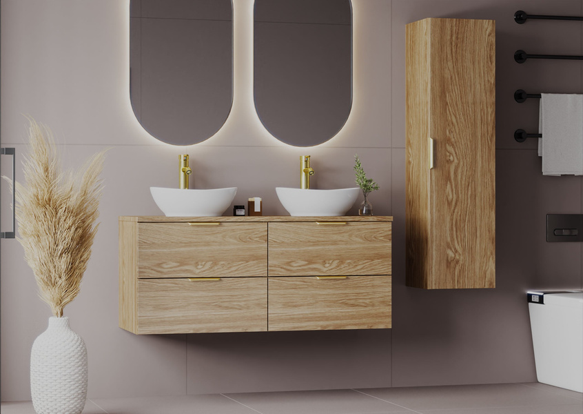 PILE-03 - Słupek Wysoki 1-drzwiowy Dąb Olejowany