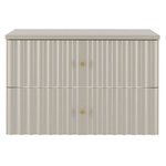 AQUA-01 - Szafka Pod Umywalkę z Blatem 2S 80cm Kaszmir Zestaw-1