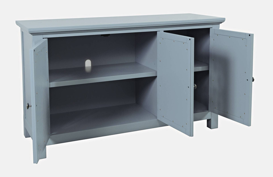 Komoda drewniana Avola AV2252-54 szaro-niebieska