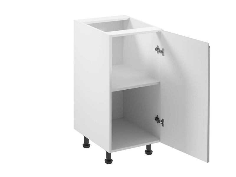 Szafka Kuchenna Dolna 1-drzwiowa Prawa D40-P Aspen Grey Szary Połysk