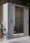 IDEA ID-03 - Szafa Przesuwna 2-drzwiowa Szara
