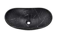 Umywalka Nablatowa Ceramiczna UN-LENA-MB2 Czarny Mat