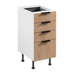 Szafka Kuchenna Dolna 4S Sorento D40S4 AX Biały Mat Puccini