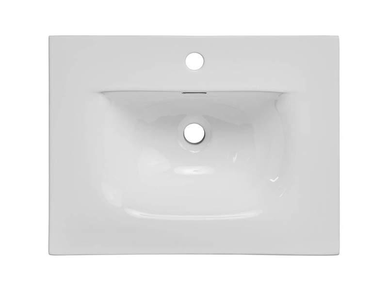 SKY 60 - Umywalka meblowa 61cm ceramiczna