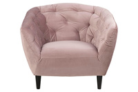 Ria Fotel tapicerowany brudny róż