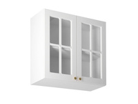 Szafka Kuchenna Górna Witryna 2-drzwiowa G80S Linea White Biały Mat