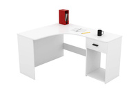 Corner – Biurko Narożne 1 Szuflada Biały