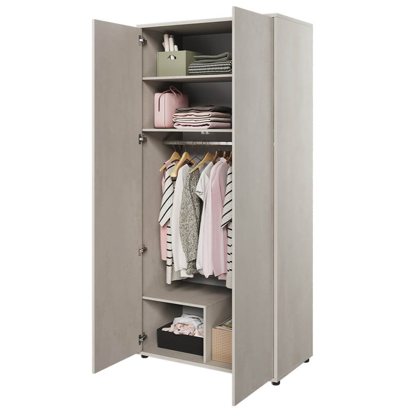 TEEN FLEX TF-01 - Szafa 2-drzwiowa Silk Flou