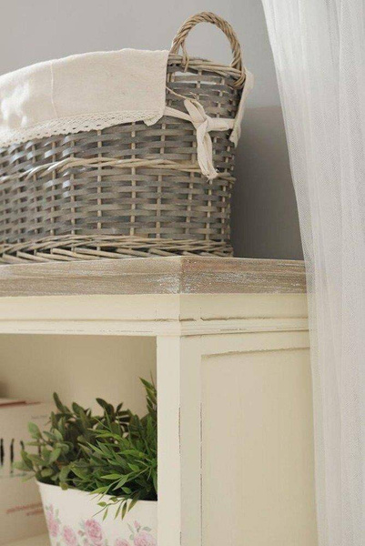 Rimini 02 Regał 2S prowansalski kremowy półki drewno/mdf