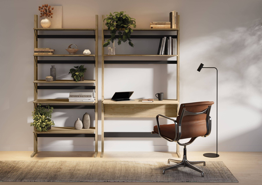 OLLIE OL-04 - Regał Biurko Dąb Olejowany