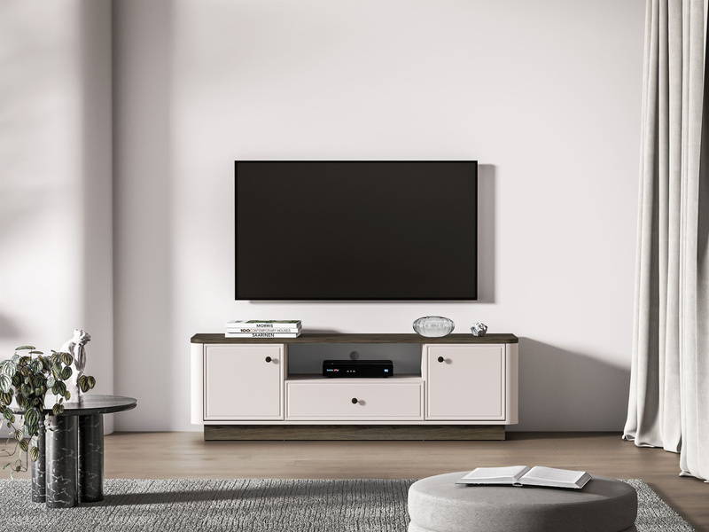 Komoda RTV 2D1S VILAVIO 05 Dąb Windmill Dark Cashmere