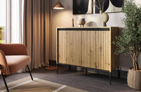 TREND TR-02 - Komoda 2-drzwiowa Z Oświetleniem Dąb Artisan