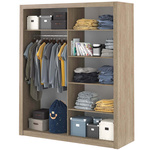 IDEA ID-02 - Szafa Przesuwna 2-drzwiowa Dąb Shetland