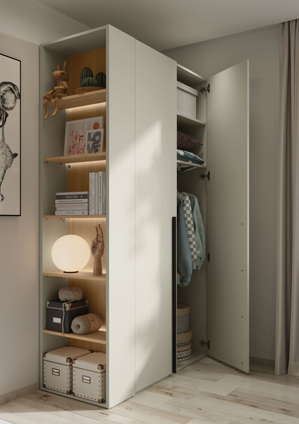 WOOW WO-02 - Szafa 2-drzwiowa Szampański