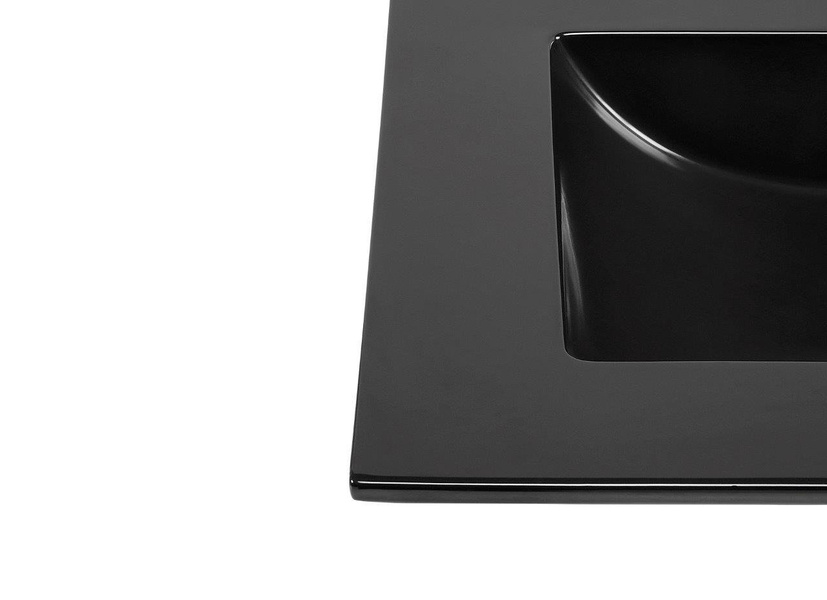 Nowoczesna umywalka E-8003-60 LAVA BLACK MATT BLACK