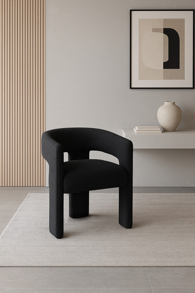 Leith LET71BLK Krzesło tapicerowane