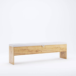 Asti AS-31-WB - Skrzynia Kufer Do Łóżka Tapicerowany Dąb Craft