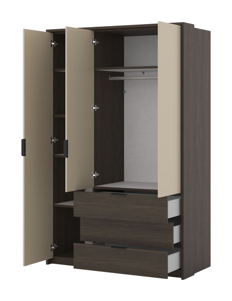 Mola - Szafa 3D3S Dąb Dunin Beż Jasny