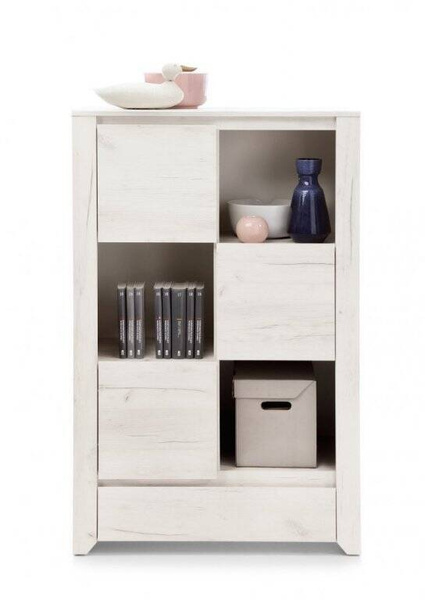 Angel TYP-31 - Komoda 3D-1S Dąb White Craft