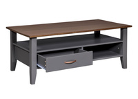 Stolik kawowy LUZERNA drewniany szary