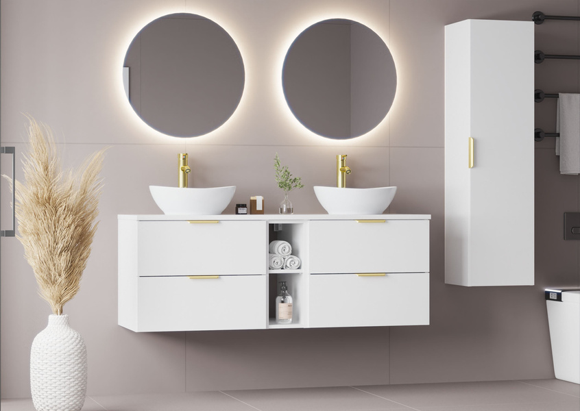 PILE-03 - Słupek Wysoki 1-drzwiowy Biały Mat