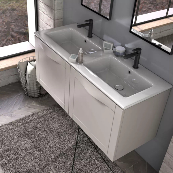 Oristo SKAGEN Szafka z umywalką 80 cm piaskowy mat