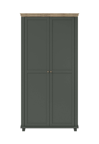 Evora S Szafa 2-drzwiowa Zielony / Dąb Lefkas