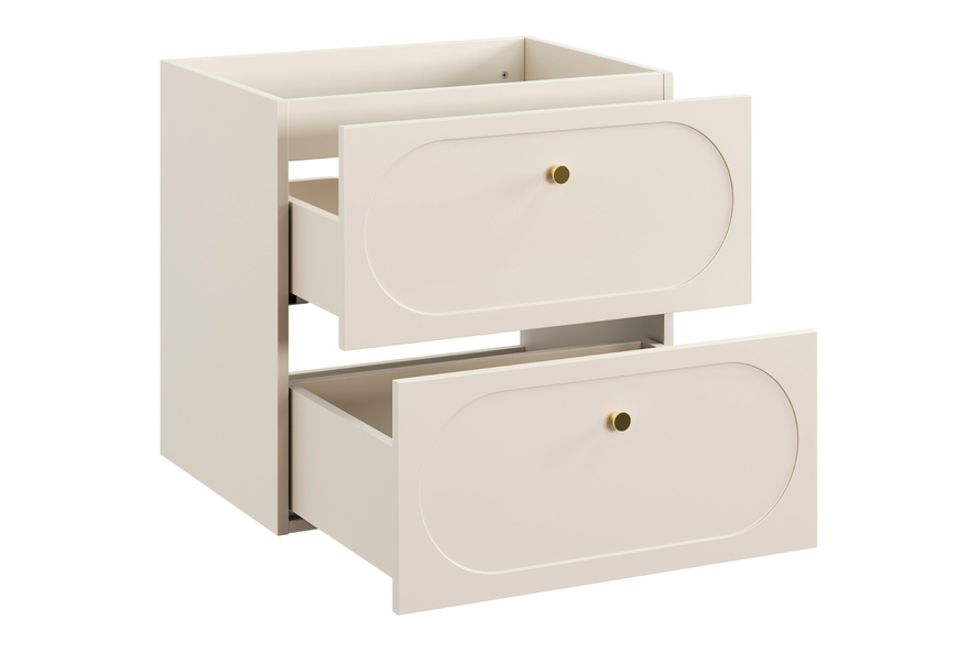 Szafka Pod Umywalkę 60 cm 2 Szuflady Donna Sand