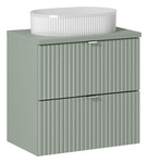 Szafka z blatem i umywalką Beyond 50 cm Line Reed Green z szufladami