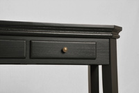 Cesena CE012 Konsola 3S z półką klasyczna czarna metalowe uchwyty drewno/mdf