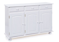 Komoda LIVIO drewniana biała